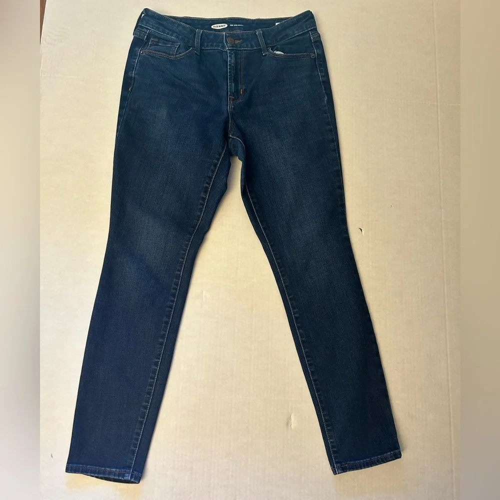 Old Navy Pop Icon Blue Skinny Jeans Versatile Everyday Wear Sz-6 Short. P13 - Picture 2 of 10